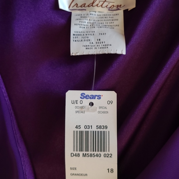 Purple cocktail dress - Picture 3 of 3